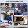 NPHMbM WiFi Digital Clock|ESP8266 LED Matrix NTP Clock with Time Sync, Customizable Sync Frequency, Disable Leading Zero, and Scrolling Effect Control | Perfect Desk Gadget