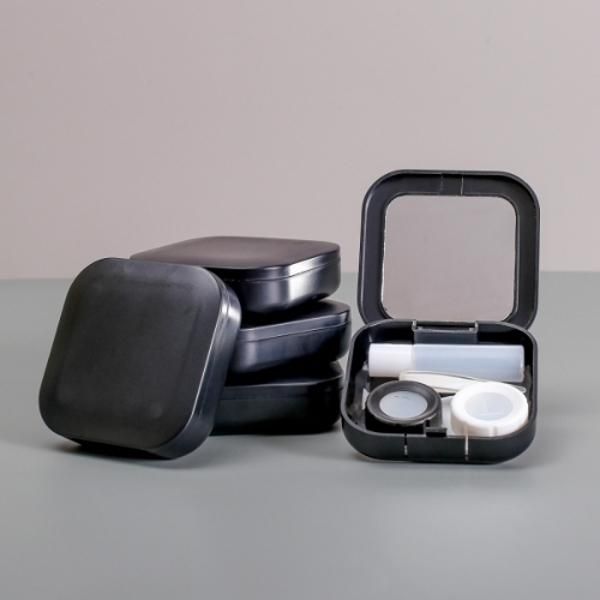 Square mirror lens case 5p set contact lens case