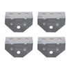 4Pcs 8" Galvanized Swivel Top Bunk Bracket Kit with Hardware Boat Trailer 2x3