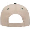 Ashen Fane 6 Panel Structured Low Profile Superior Cotton Twill Basic Baseball Hat, Dk.Grn/KHA/KHA