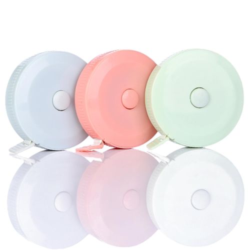 fogman Tape Measure 6.6 ft (2 m) Cute Fashionable Automatic Winding Centimeters 0.04 inch (1 mm) Scale 3 Colors Set