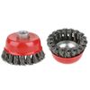10pc 2-3/4" Twist Knot Wire Wheel Cup Brush 5/8" Arbor Grinder for Angle grinder