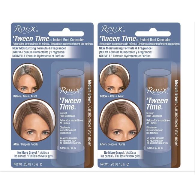 Roux Tween-Time Crayon Medium Brown (2 Pack)