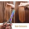 VOCOSTE Hair Scissors Hair Cutting Scissors Professional Barber Scissors Stainless Razor 17cm Multicolor