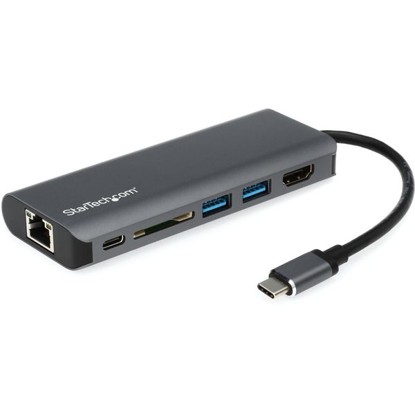 StarTech.com USB-C Multiport Adapter Travel Dock w/ 4K HDMI, USB Hub, SD Reader,