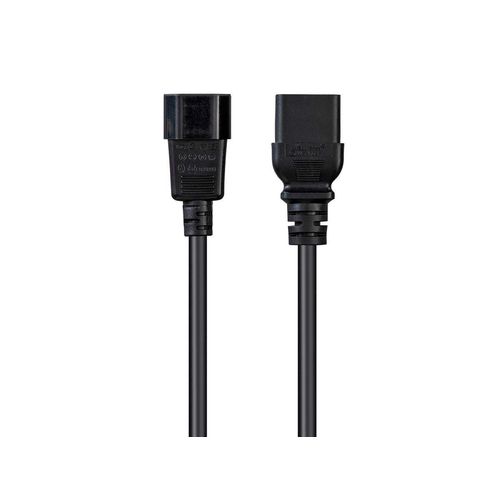 Monoprice Power Cord - IEC 60320 C14 to IEC 60320 C19, 15 Amp, 1875 Watt, 100-250 Volt, 14AWG, 6 Feet, Black