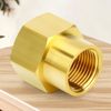 GASHER 5PCS Brass Pipe Fitting, Coupling, Reducer Adapter, 3/4" x 1/2" BSP Female