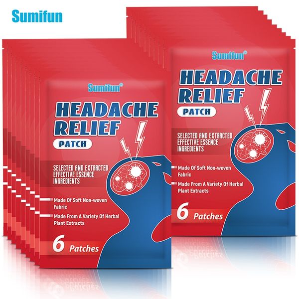 Ear Spot Patch Ear Tinnitus Treatment Headache Migraine Relief Patch Pain Medical Plaster Sleep Help Head Health Care 60pcs, 60pcs in 10 bags