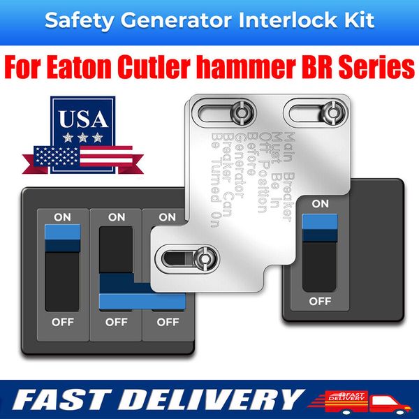 For Eaton Cutler Hammer BR 150/200 amp panel 1979-2019 Generator Interlock Kit