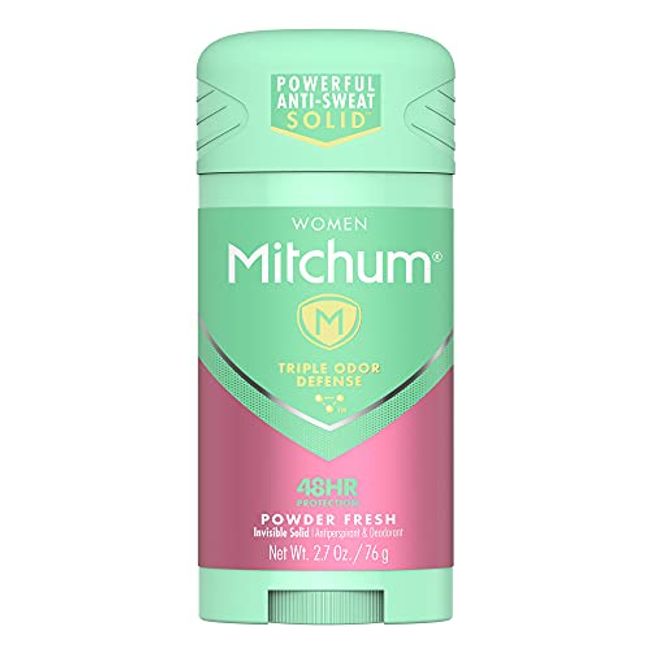 Mitchum Women Stick Solid Antiperspirant Deodorant, Powder Fresh, 2.7 Ounce (Pack of 1)