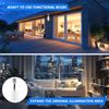 Light Socket Extender E26 E27 Metal Light Sockets Extension,180°Bendable Light Socket Adapter Screw Base Light Bulb Extension Socket, White (3)
