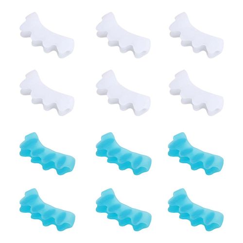 6 Pairs of Toe Separators, Toe Straighteners, Toe Separators for Pedicure, Toe Separators to Straighten Your Toes, Little Toe Separators