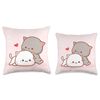 Cute Cat Couple Throw Pillow