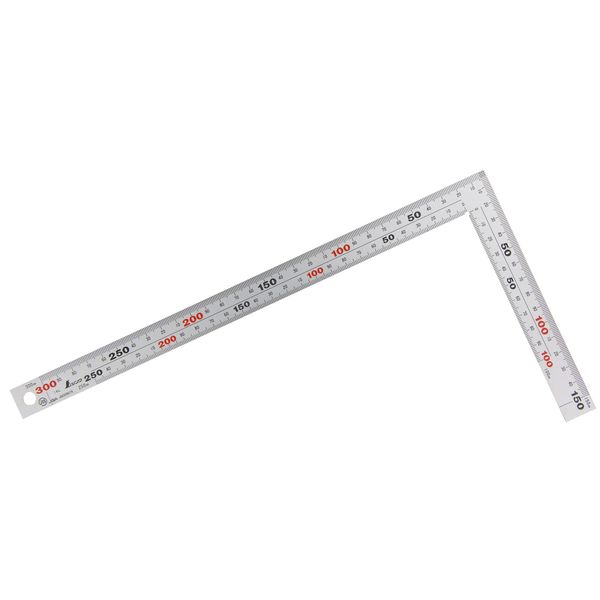 Shinwa Rules Carpenters Square, Thick Width, Silver