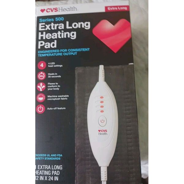 Cvs Health Series 500 Extra Long Heating Pad 12in X 24in