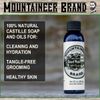Beard Wash by Mountaineer Brand All-Natural Beard Shampoo - Cleans and Conditions (4 Ounce, WV Timber)