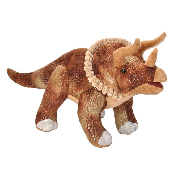 Wild Republic Triceratops Plush, Dinosaur Stuffed Animal, Plush Toy, Kids Gifts, Dinosauria 17 Inches