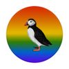 Puffin Rainbow Bird Birdwatcher Biologist Diversity PopSockets Swappable PopGrip