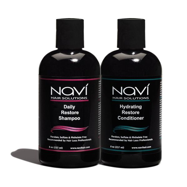 Navi Daily Restore Shampoo & Conditioner Set for Men and Women  8oz