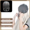 6 Pcs Makeup Protector Hood Washable Light Airy Nylon Chiffon Makeup Hood Zipper Closure Reusable Make up Face Cover for Women Girls Beauty Weddings (White)