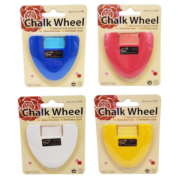 Le Summit Chalk Wheel - Blue, Red, White, Yellow Four Color Set Fabric Markers