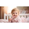 Milk Teeth Toothpaste (0-2 Years, 50ml) with First Steps Baby Toothbrush Set (3 Pack-Pink)