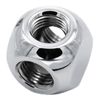 Barrow G1/4" 3-way Ball Fitting, Silver Shiny