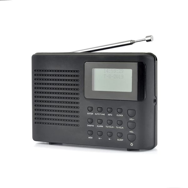LLOYTRON DAB+ / FM Personal Radio - Headphone Socket - Digital LCD Display - Alarm Clock - 2w Speaker - 3 x AAA Battery Operated - N5201BK - Black