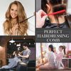 2Pcs Back Combing Combs Hairdressing Back Combing Brushes Triple Teasing Comb Black and Red Hair Root Teasing Rat Tail Comb for Back Combing Root Teasing, Evening Styling, Adding Volume