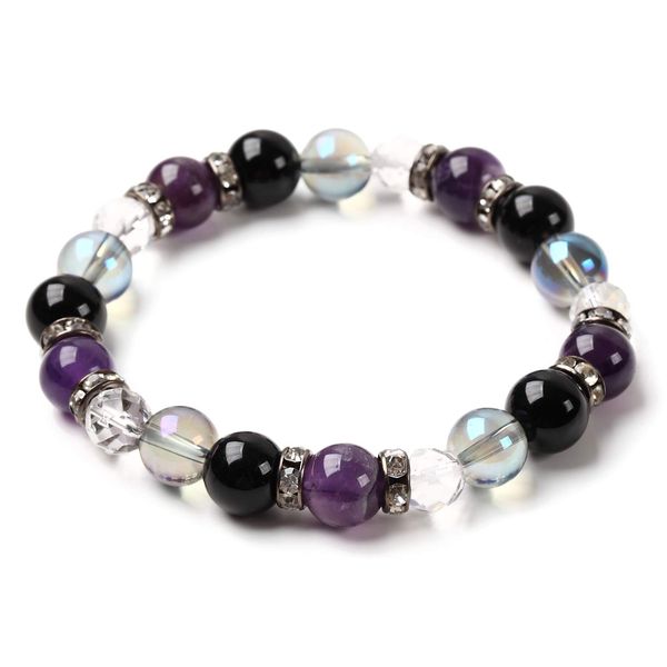 Kyozudou AAA Amethyst x Aqua Aura Bracelet (Men's)