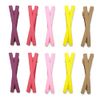 Loveril Hair Clips, 10 Pieces in 5 Colors, Ribbon Clips, Hair Ornaments, Bangs, Hair Accessories, Hair Clips, Hairpins, Hair Arrangements (Cute Colors)