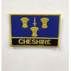 Cheshire UK County Flags Badges Iron Sew on Embroidered Patch Small | Large (Large)