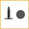 Partuto 30pcs 8mm Hole Dia Plastic Bolt Rivets Bumper Clips Black for Car Replacement