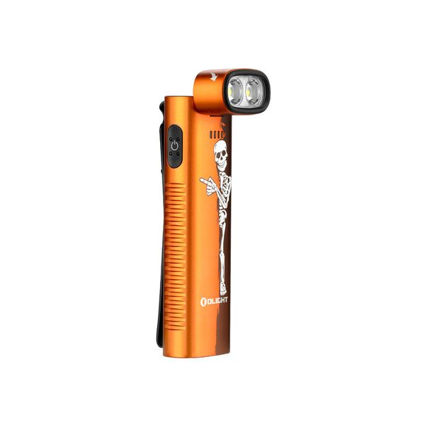 Olight Arkflex Orange Skeleton Adjustable Right Angle Flashlight, 1000 Lum, 85M
