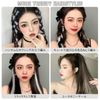 FESHFEN Extensions, One-Touch Extensions, Color Extensions, Inner Color, Hair Extension, Point Wig, Long, Colorful, Straight, Clip On, Set of 6, Solid Color, Dark Gray