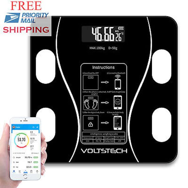 Digital Smart Body Fat Scale BMI Analyzer Weight Health Fitness Bone Mass Muscle