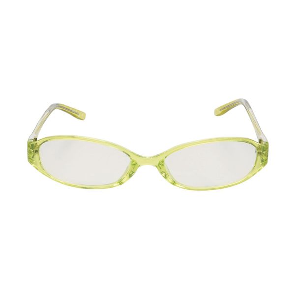 ELECOM OG-ABLC06LGR Blue Light Glasses Clear Lens Oval Light Glin (2013 Model)
