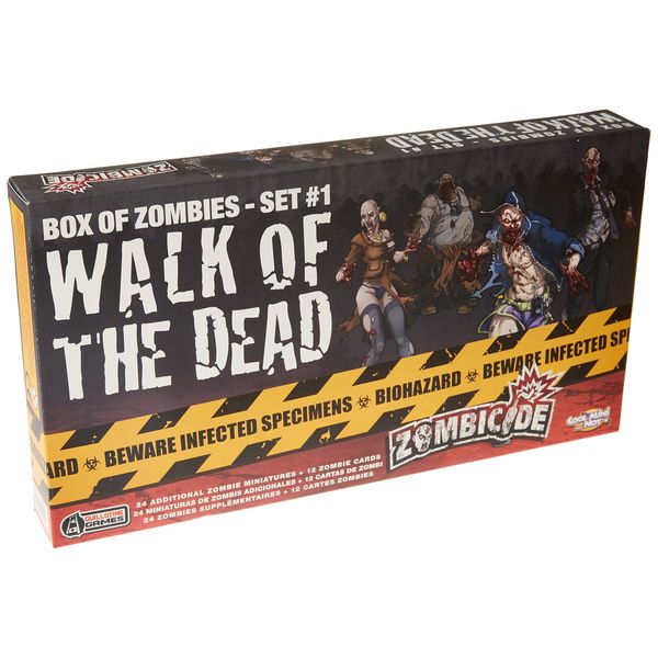 CMON Zombicide: Box of Zombies – Set #1: Walk of The Dead - Expand Your Undead Horde! Cooperative Strategy Game with Tabletop Miniatures, Ages 14+, 1-6 Players, 1 Hour Playtime, Made