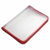Foldersys Zip Bag B4 PP Colourless Translucent Zip Red