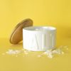 Balvi Flake salt cellar Salt White colour With bamboo cap Ceramic/Bamboo