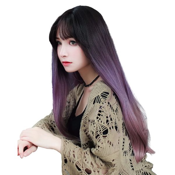 TefuRe C-8211 Wig, Long, Straight, Small Face, Hairpiece, Women’s Clothing