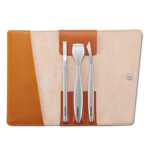 MR.GREEN Pedicure Knife Set Professional Ingrown Toenail Clippers Foot Care Tools Stainless Steel Nail Cuticle Nippers Remover Kits (3Pcs Set)