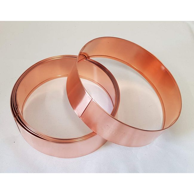 Copper Slug and Snail Rings 17cm - pack of 6