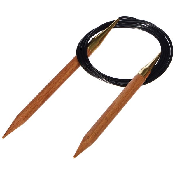 KnitPro 150 cm x 10 mm Basix Fixed Circular Needles, Birch