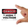 signs & labels | danger: high voltage a | medium