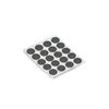 Emuca - Adhesive screw covers, D. 13 mm, Anthracite grey,200 units