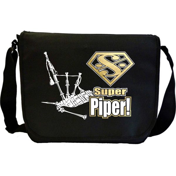MusicaliTee Bagpipe Super - Sheet Music & Accessory Messenger TRIO Bag