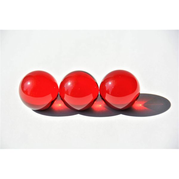 151 0205 Glass Balls with Stand Diameter Approx. 30 mm Polished Red