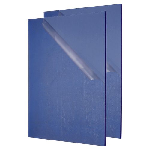 PATIKIL 1/8 Inch Thick Acrylic Sheets, 2Pack 10x8 Inch Plastic Sheet Colorful Board Panel for Sign, DIY, Painting, Art Craft, Black