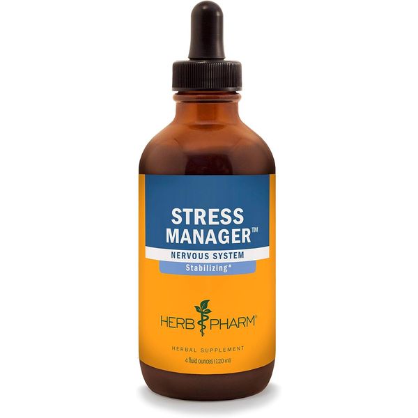 Herb Pharm Stress Manager, Nervous System, Stabilizing, 4 Fluid Ounces